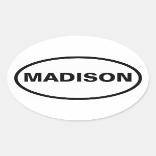FOUR Madison, Alabama Oval Sticker