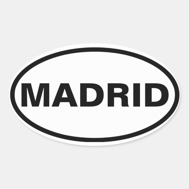 FOUR Madrid Oval Sticker (Front)