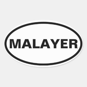 FOUR Malayer Oval Sticker