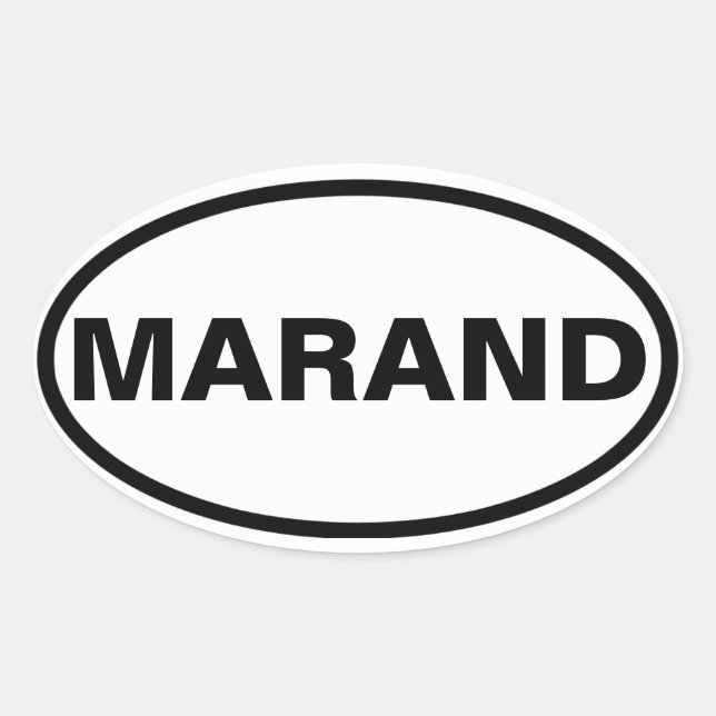 FOUR Marand Oval Sticker (Front)