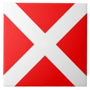 four maritime nautical alphabet number symbol flag tile