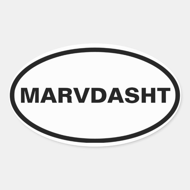 FOUR Marvdasht Oval Sticker (Front)