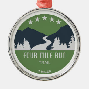 Four Mile Run Trail Metal Tree Decoration