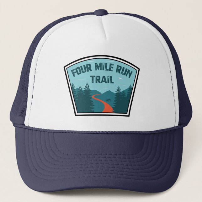 Four Mile Run Trail Trucker Hat (Front)