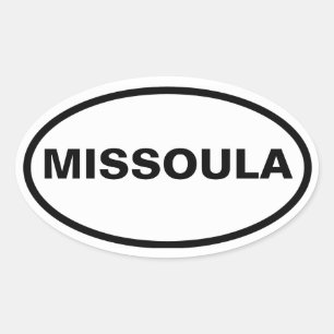 FOUR Missoula, Montana Oval Sticker