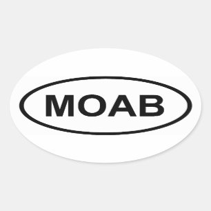 FOUR Moab, Utah Oval Sticker