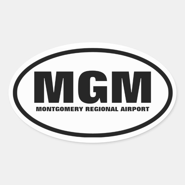 FOUR Montgomery "MGM" Oval Sticker (Front)