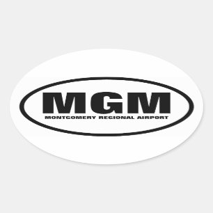 FOUR Montgomery "MGM" Oval Sticker