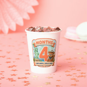 Four Months Around the World Paper Cups