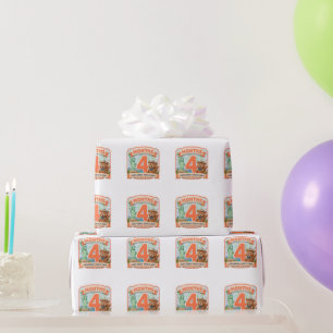 Four Months Around the World Wrapping Paper