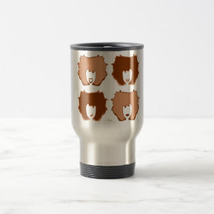 FOUR MOODS in TAN and BROWN Travel Mug