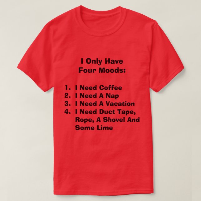 Four Moods T-Shirt (Design Front)