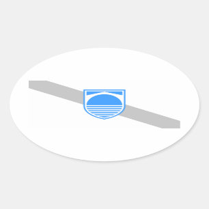 FOUR Mostar Flag Oval Sticker