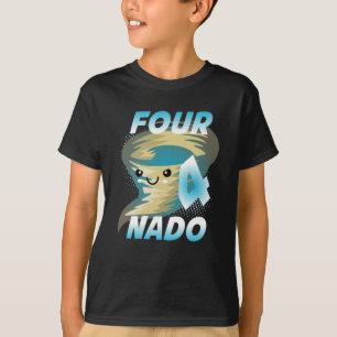 Four Nado Tornado 4 Birthday Boy T-Shirt