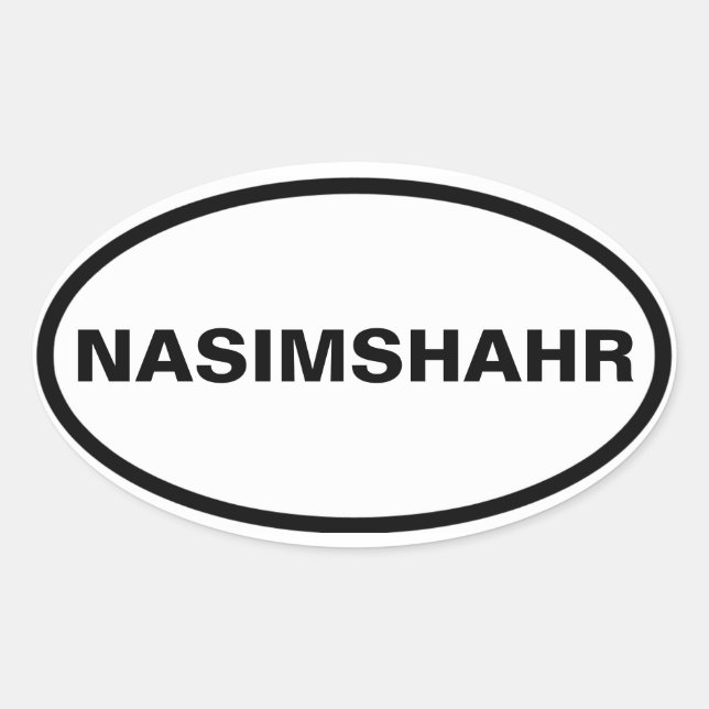 FOUR Nasimshahr Oval Sticker (Front)