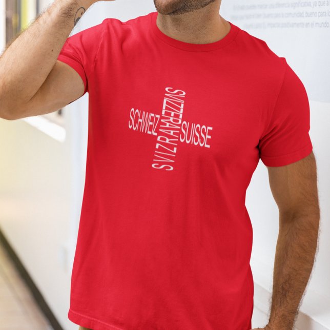 Four National Swiss Languages - Switzerland  T-Shirt (Creator Uploaded)