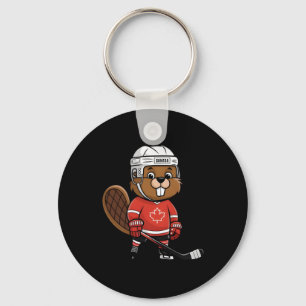 Four Nations Ttle Glol Face-off Canadian Beaver Ho Key Ring