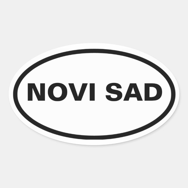 FOUR Novi Sad Oval Sticker (Front)