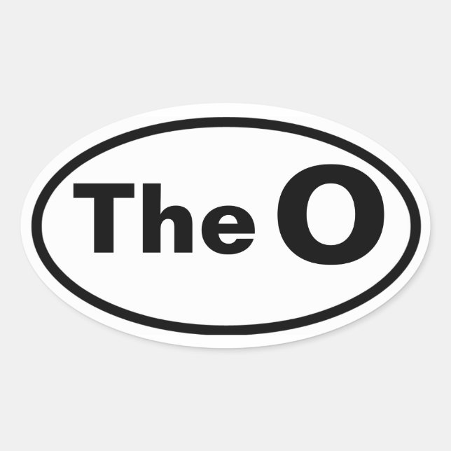 FOUR Oakland "The O" Oval Sticker (Front)