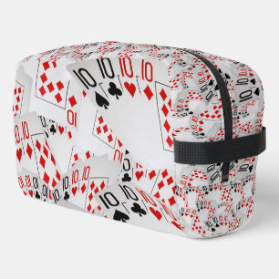 "Four of a Kind: Scattered Quad Tens" Dopp Kit