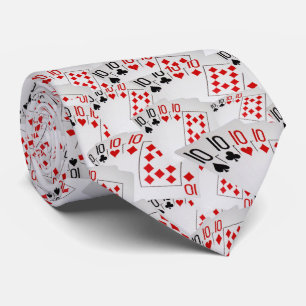 "Four of a Kind: Scattered Quad Tens" Tie
