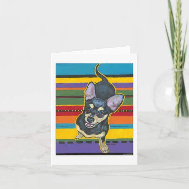 Four on the Floor on a Serape Card (Front)