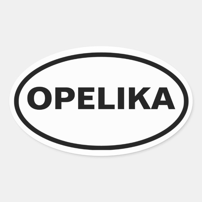 FOUR Opelika Oval Sticker (Front)