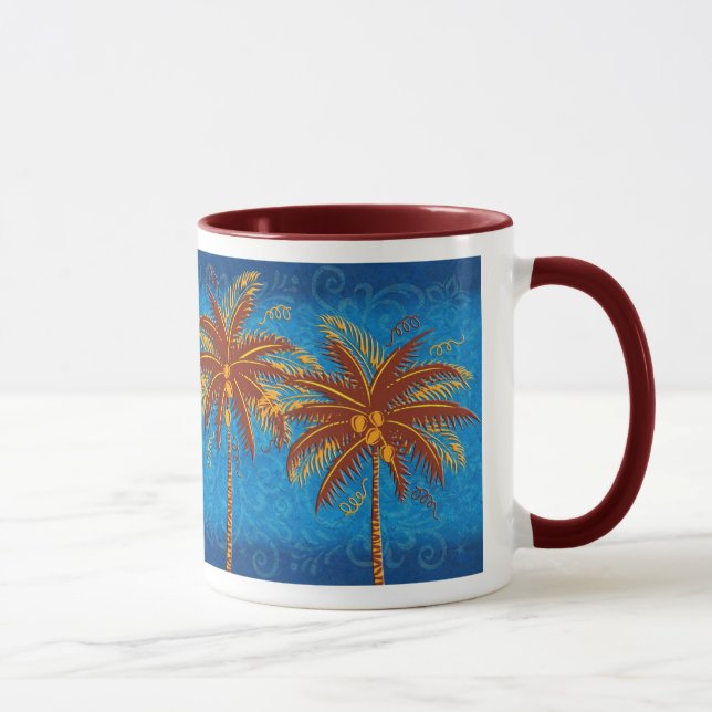 Four Palm Swirls Mug (Right)