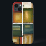 Four Panelled Painting by Jennifer Goldberger iPhone 13 Case<br><div class="desc">Give the gift of four paintings in one with this piece by Jennifer Goldberger. This panelled painting exudes warmth thanks to the colours used and the simple variety of the subtle changes. A great piece to hang on your wall!</div>