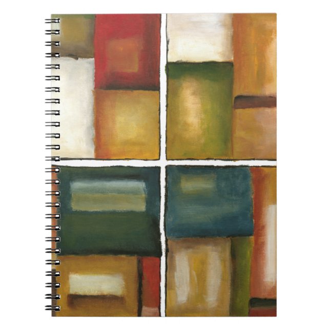 Four Panelled Painting by Jennifer Goldberger Notebook (Front)