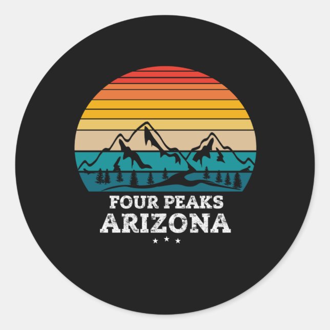 FOUR PEAKS Arizona Classic Round Sticker (Front)