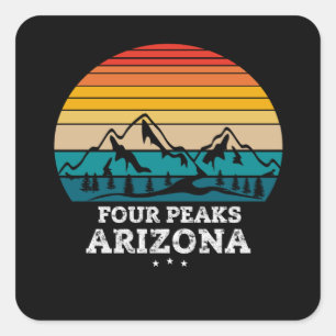 FOUR PEAKS Arizona Square Sticker