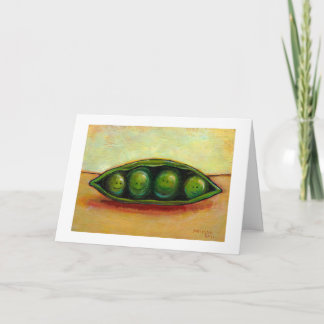 Four peas in a pod fun unique original art card