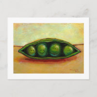 Four peas in a pod fun unique original art