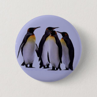Four Penguins 6 Cm Round Badge
