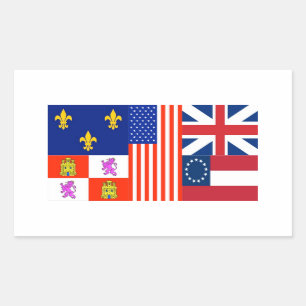 FOUR Pensacola Flag Rectangular Sticker