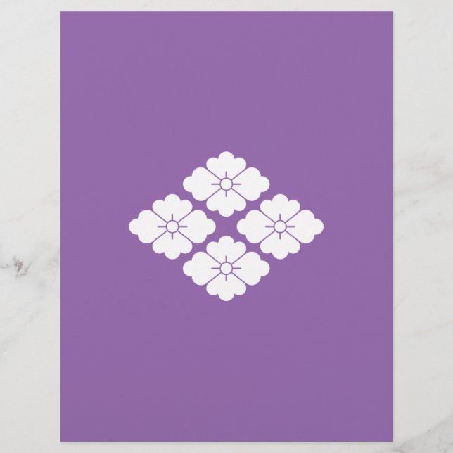Four-petal Hanabishi crest (Front)