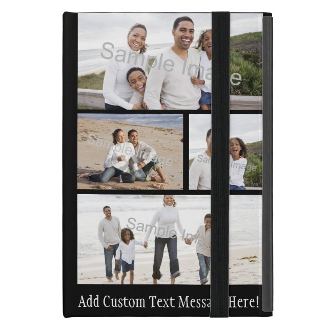 Four Photo Collage Cover For iPad Mini (Front Closed)