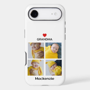 Four Photo Collage Heart Personalised Custom Text