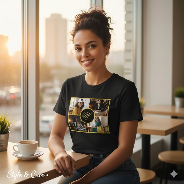 Four Photo Personalized Monogram Custom Tri-Blend Shirt (Four Photo Personalized Monogram Custom Tri-Blend Shirt)