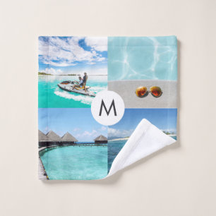 Four-Photo Vacation Wash Cloth