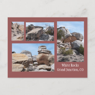 Four Photos of the White Rocks, GJ, CO Postcard
