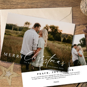 Four Picture Modern Religious Christmas Star Holiday Card