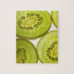Four pieces of sliced kiwi jigsaw puzzle