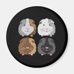 Four piggies magnet