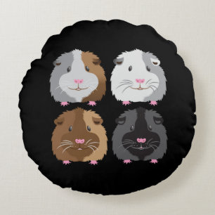 Four piggies round cushion