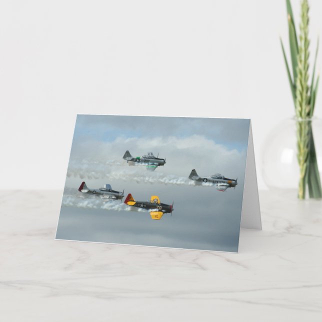 Four Planes Thank You Card (Front)