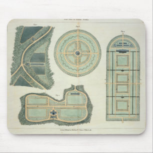 Four Plans for Kitchen Gardens, from 'Hints on the Mouse Mat