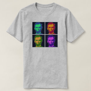 Four Pop Art Abraham Lincolns T-Shirt