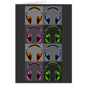 Four Pop Art Headphones